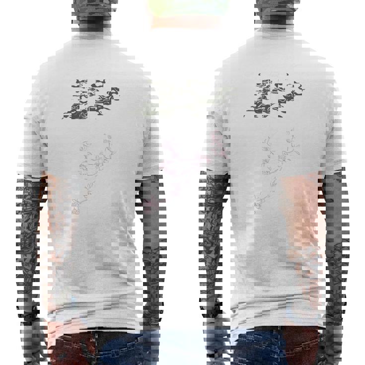 新「麒麟に似た雲／とほかみえみため」 言霊 ホツマ文字 ヲシテ文字 とほかみゑひため 龍神 開運 お守り バックプリント メンズTシャツ バックプリント