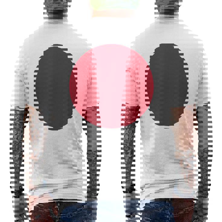 日の丸 日本の国旗 日章旗 日本国 にほん にっぽん かっこいい メンズTシャツ バックプリント