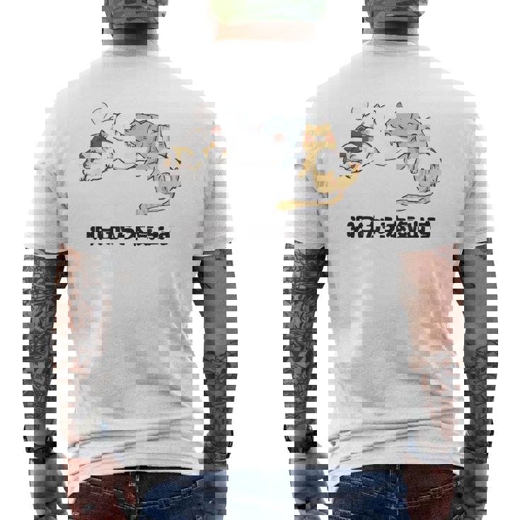 明日から本気出す おもしろ 猫好き ねこ好き ネコ好き 面白い ねこ ネコ 猫 メンズ レディース メンズTシャツ バックプリント