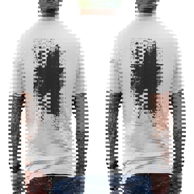 星 星柄 メンズ キッズ 半袖 マーク ロック おしゃれ かっこいい ワイルド ブランド 春夏 グランジステラ メンズTシャツ バックプリント