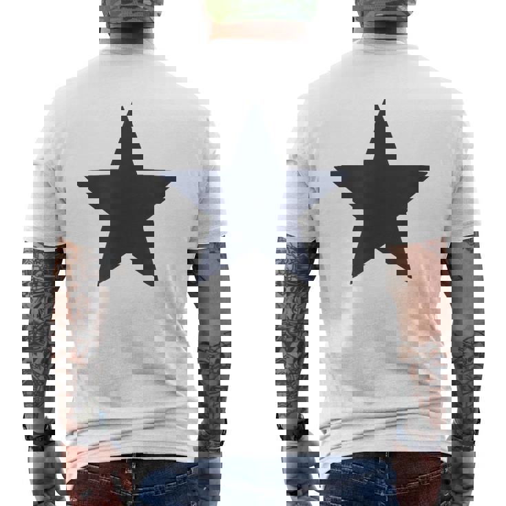 星 星柄 メンズ レディース ブランド おしゃれ かっこいい かわいい プリント 大きサイズ 紺 春夏 ブルーステラ メンズTシャツ バックプリント