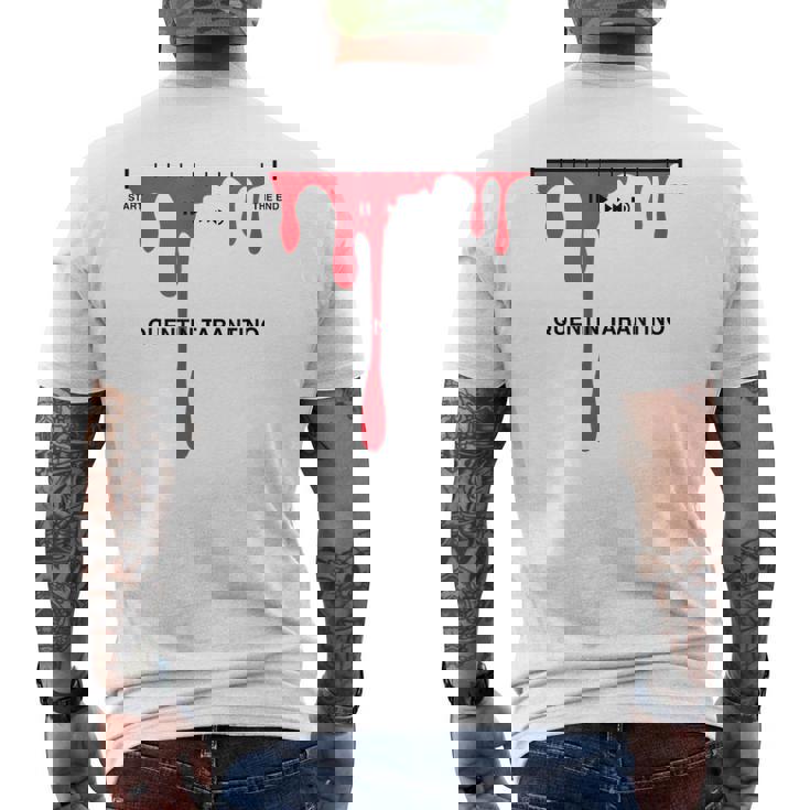 映画ファンのためのタランティーノフィルム。 メンズTシャツ バックプリント