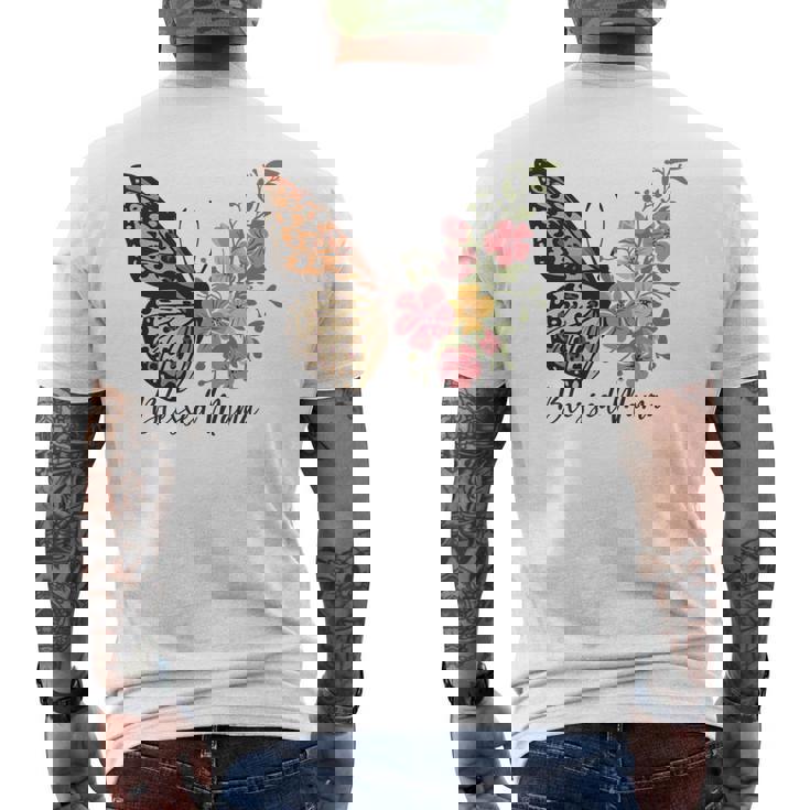 最高のママ史上最高の母の日祝福されたママ 長袖tシャツ メンズTシャツ バックプリント