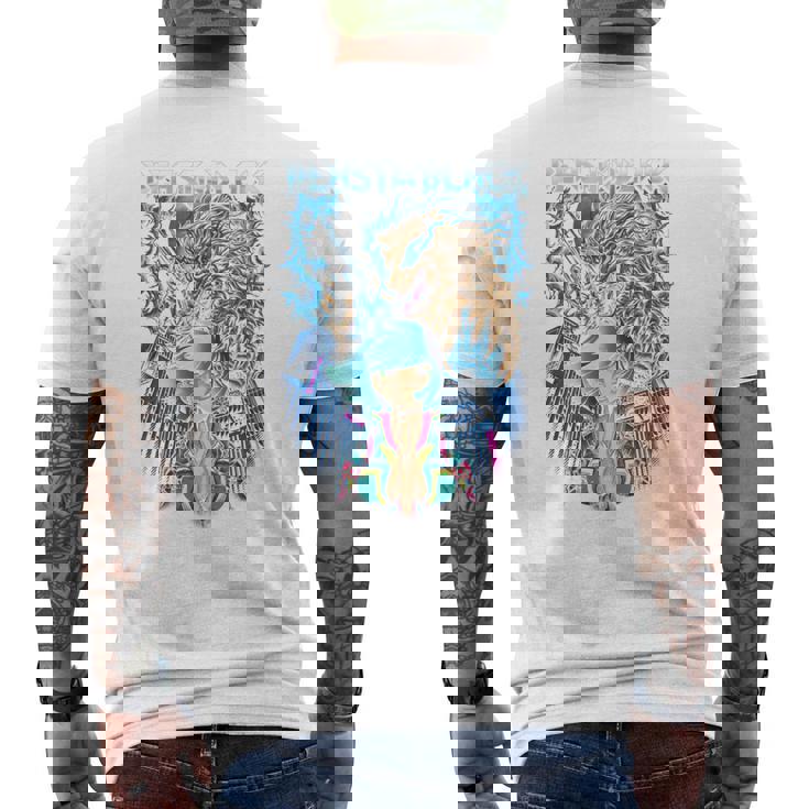 月光ランデブー 長袖tシャツ メンズTシャツ バックプリント