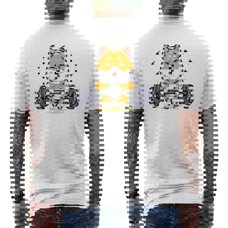 柴犬 イヌ 面白いtシャツ 犬 筋トレ 文字入り メンズ おもしろ 面白い 服 おもしろグッズ 文字 メンズTシャツ バックプリント