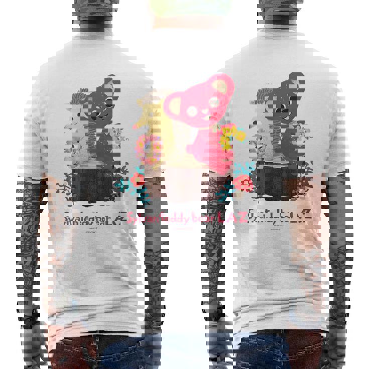 森のぬいぐるみラズ ラズとチッチ メンズTシャツ バックプリント