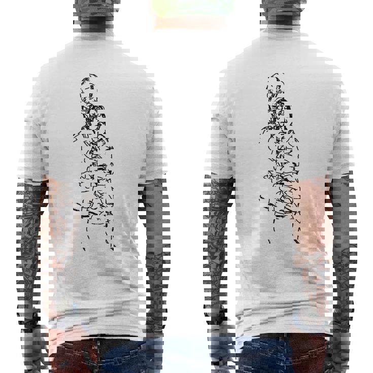 母と子 エゴン・シーレ作 1914 メンズTシャツ バックプリント