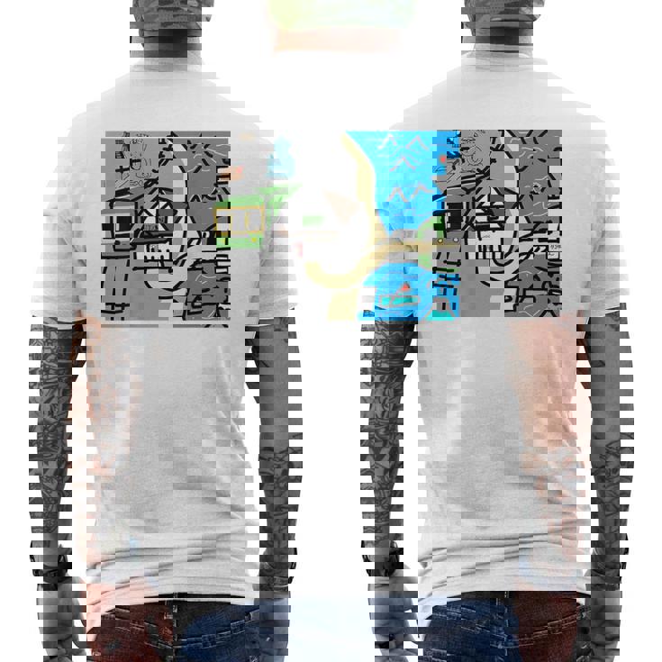 江ノ島・鎌倉の思い出 2025年リニューアルバージョン メンズTシャツ バックプリント