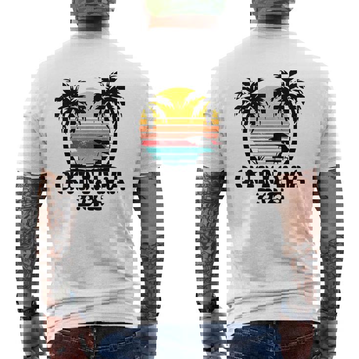 沖縄 2025 家族旅行 友達 団体行楽 マッチング メンズTシャツ バックプリント