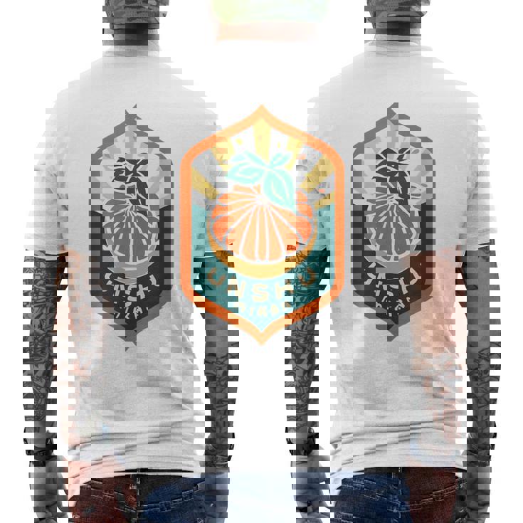 温州ミカン メンズTシャツ バックプリント