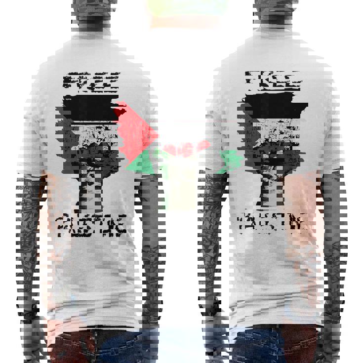 無料のパレスチナ服 メンズTシャツ バックプリント