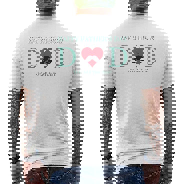 父の日のお父さんギフト ハッピー父の日tシャツ メンズTシャツ バックプリント