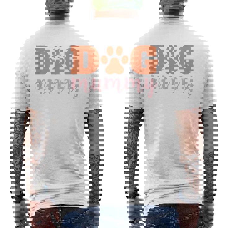 犬 ミイラ 犬 プードル シェパード ピットブル メンズTシャツ バックプリント