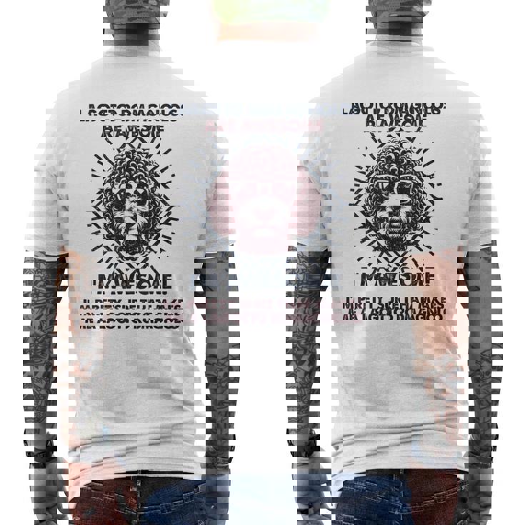 犬のお父さんはすごい-ブリード・ラゴット・ロマニョーロ・ドッグ・マム メンズTシャツ バックプリント