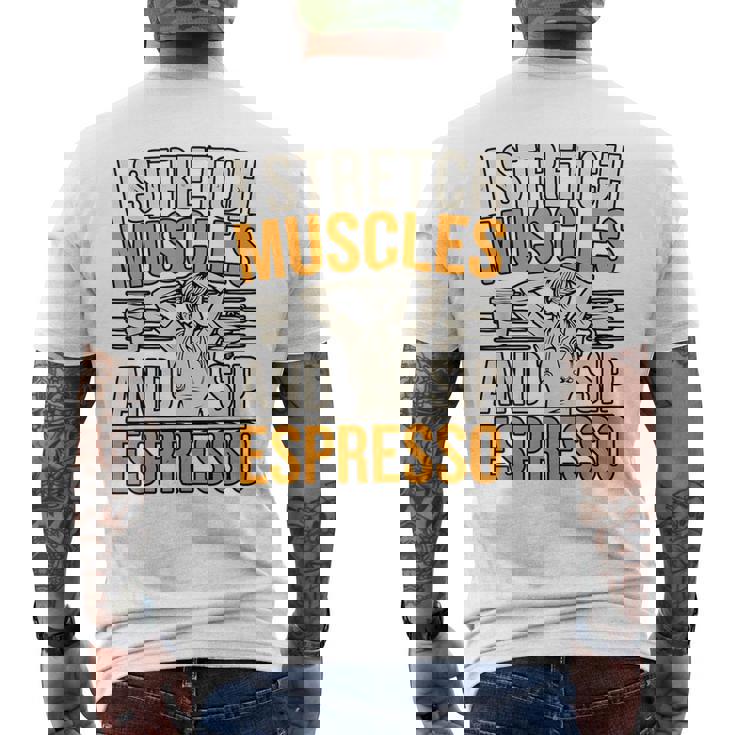 理学療法士 カフェイン 理学療法 コーヒードリンク メンズTシャツ バックプリント