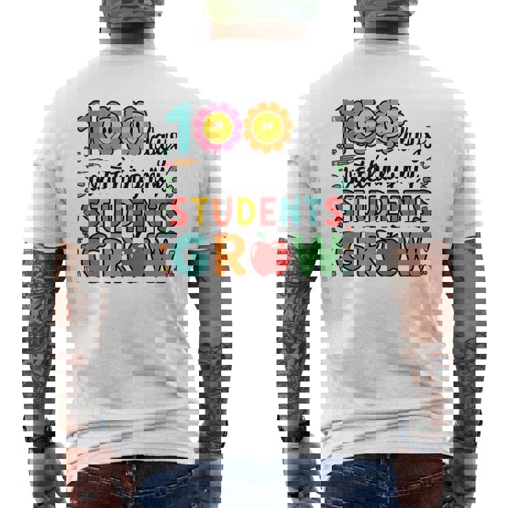 生徒たちが幸せに育つ100日間の学校を見る メンズTシャツ バックプリント