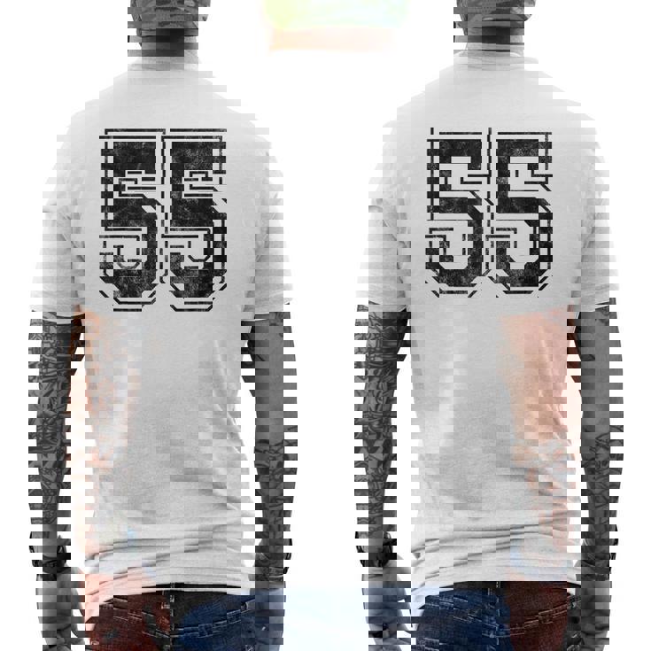 番号 55 メンズTシャツ バックプリント