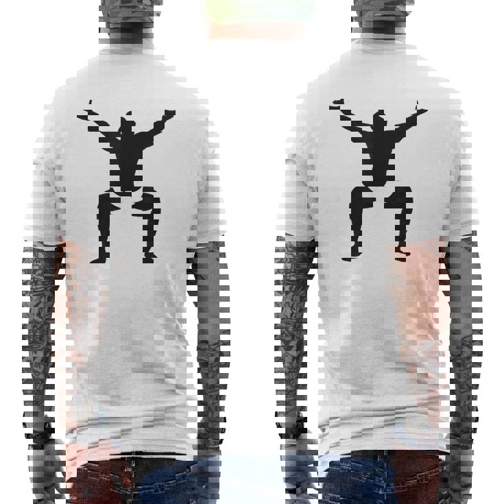 相撲力士 メンズTシャツ バックプリント