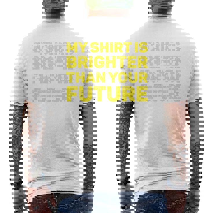 私のシャツはあなたの未来よりも明るい 長袖tシャツ メンズTシャツ バックプリント