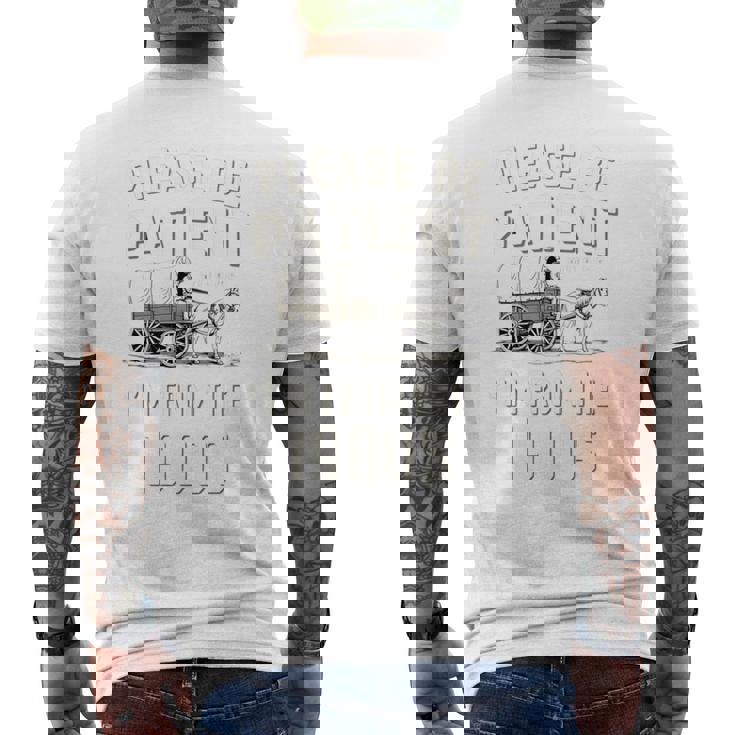 私は1900年代から面白いレトロから我慢してください 長袖tシャツ メンズTシャツ バックプリント