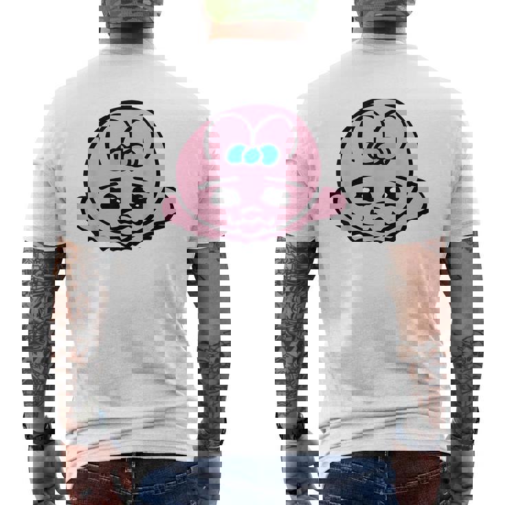 立ち往生オパンチュウサギ メンズTシャツ バックプリント