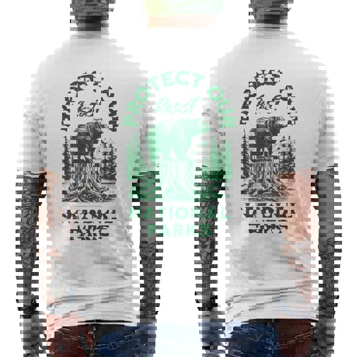 米国国立公園レジストサービス メンズTシャツ バックプリント