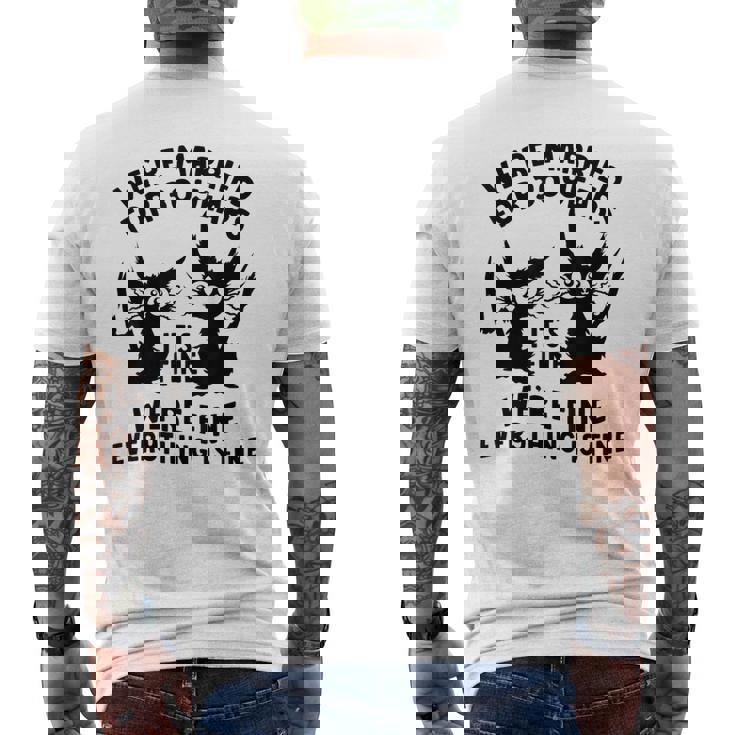 結婚30周年記念日 結婚30年 立派な猫 面白い メンズTシャツ バックプリント