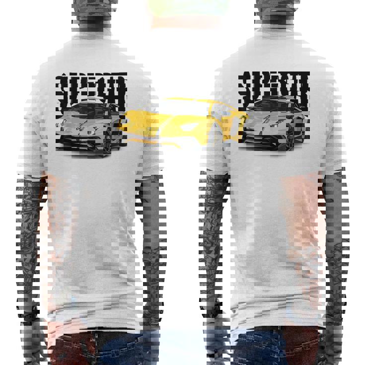 美しいエキゾチックなスーtシャツ、スポーツカー愛好家に最適。 メンズTシャツ バックプリント