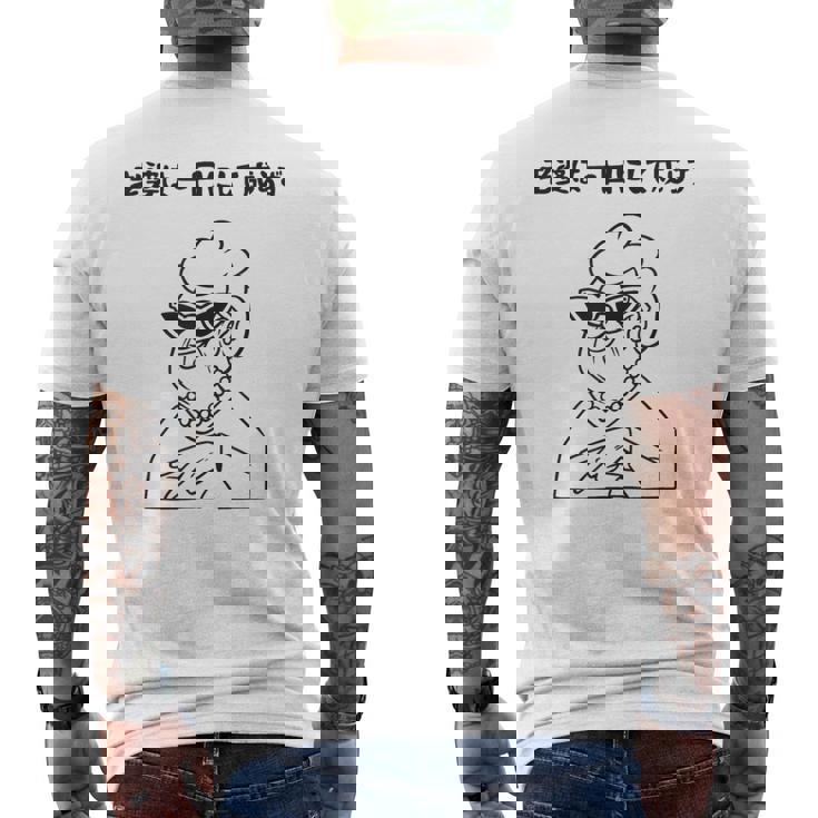 老婆は一日にして成らず ネタ ことわざ 格言 お笑い ギャグ ダジャレ ツッコミ 傘寿 米寿 おもしろ おばあちゃん メンズTシャツ バックプリント