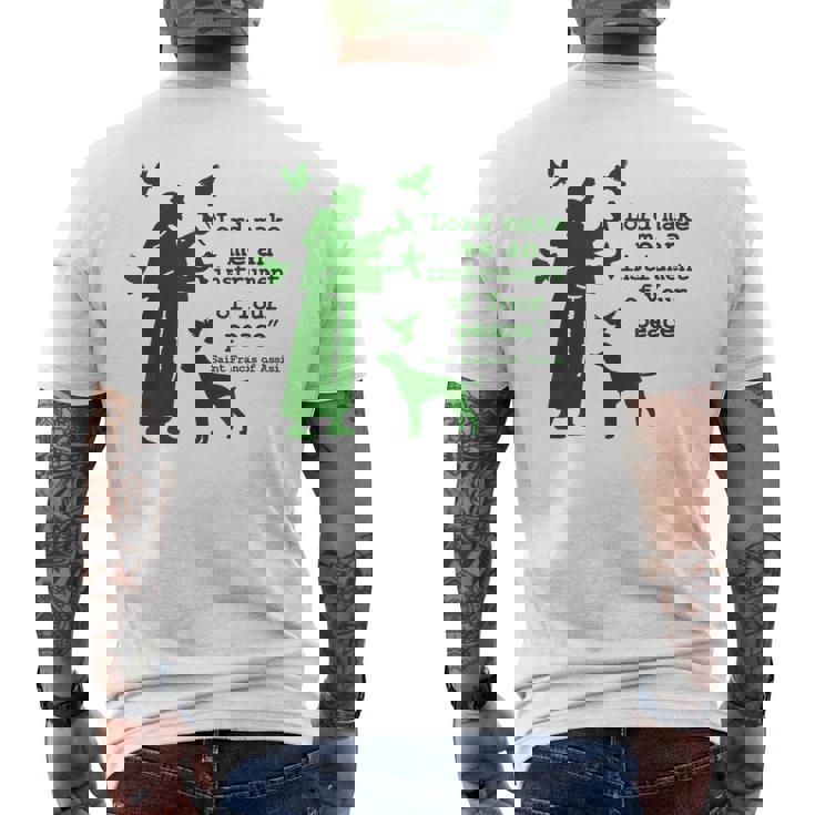 聖フランシスコ メンズTシャツ バックプリント