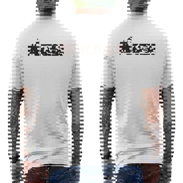 背面ロゴbkプリント バレーボール メンズTシャツ バックプリント