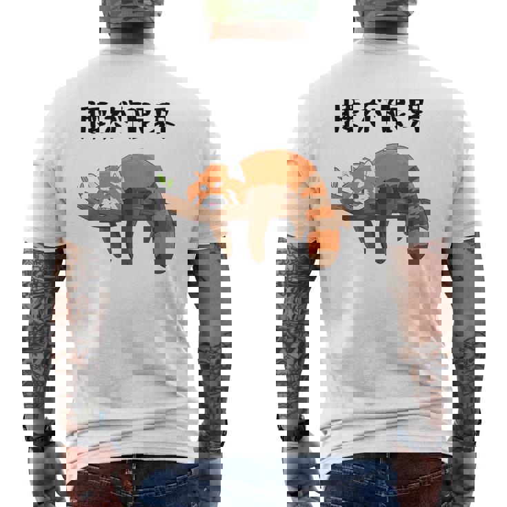 腰が限界 面白いtシャツ 文字入り メンズ おもしろ 面白い レッサーパンダ 服 オリジナル おもしろグッズ 文字 メンズTシャツ バックプリント