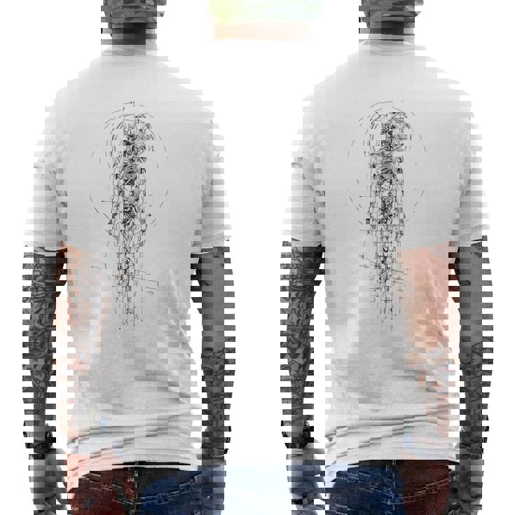 解剖学 人体 生物学 教師 学生 医学部 メンズTシャツ バックプリント