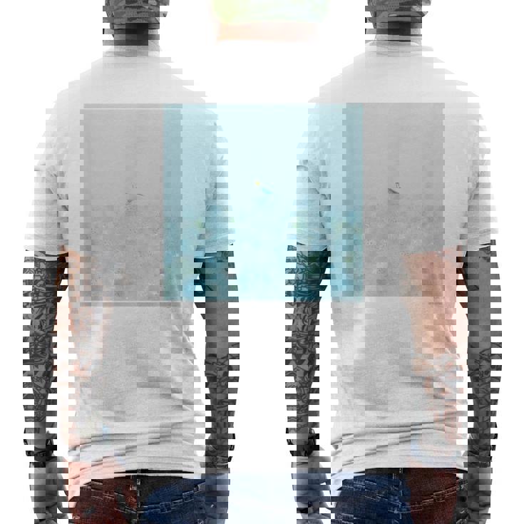 詩とメルヘン 葉祥明 おなかの赤ちゃんとお話ししようよ メンズTシャツ バックプリント