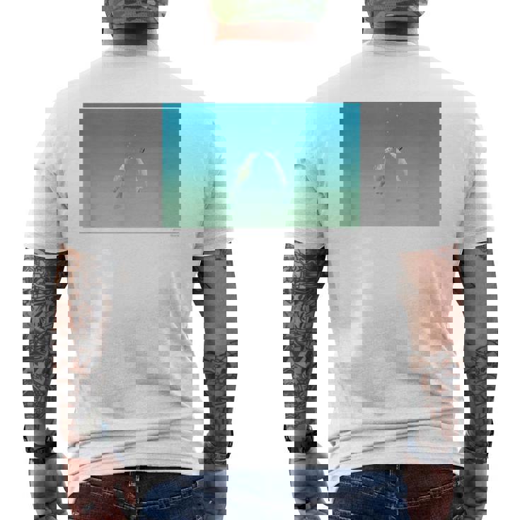 詩とメルヘン 葉祥明 ジェイクと海のなかまたち P27 メンズTシャツ バックプリント