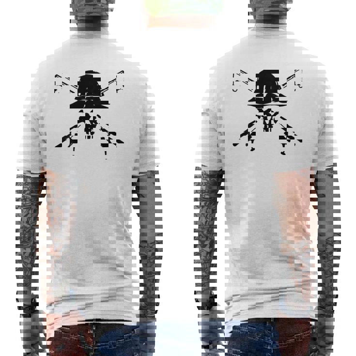 釣り帽子 釣り竿 スカル フィッシング バックプリント メンズTシャツ バックプリント