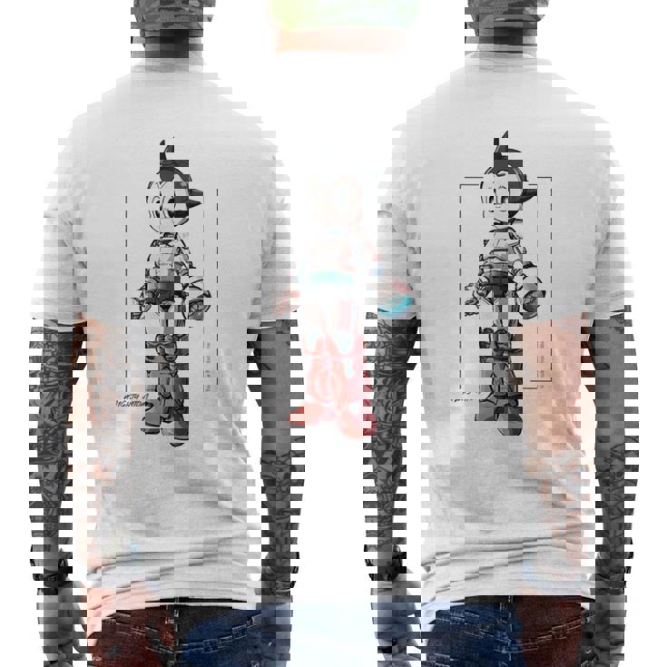 鉄腕アトム Mecanicalアトム A Ctezuka Productions メンズTシャツ バックプリント