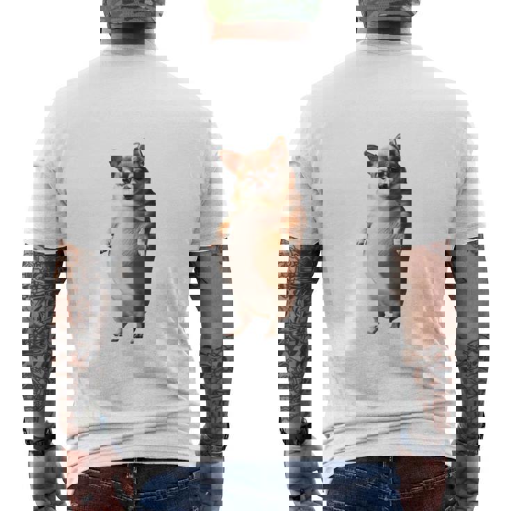 面白いtシャツ チワワ 犬 わがままボディ イヌ わんこ メンズ 犬好き グッズ おもしろ 面白い 服 ネタ 長袖tシャツ メンズTシャツ バックプリント