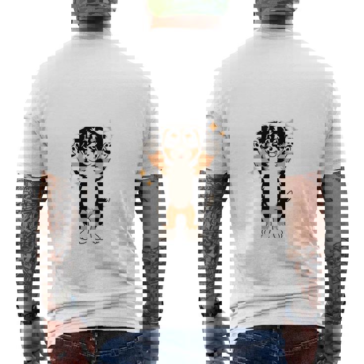 面白いtシャツ バーニーズ 犬 メンズ 犬好き グッズ かわいい おもしろ 面白い 服 ネタ 子供用 長袖tシャツ メンズTシャツ バックプリント