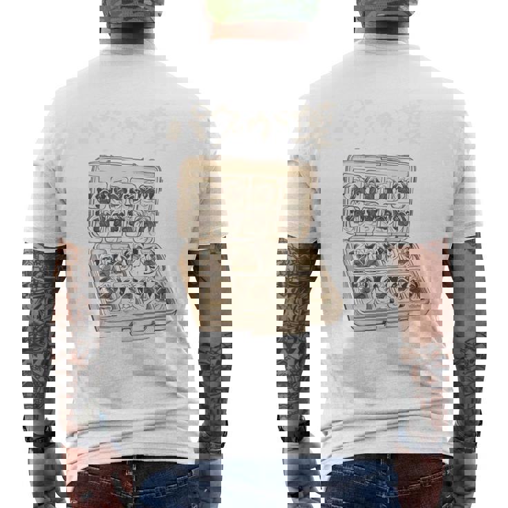 面白いtシャツ パグ 犬 お薬 イヌ わんこ メンズ 犬好き グッズ かわいい おもしろ 面白い 服 ネタ 長袖tシャツ メンズTシャツ バックプリント