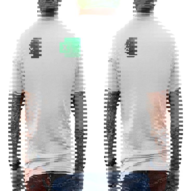 面白いスプレッドシート、フリーク、会計士 長袖tシャツ メンズTシャツ バックプリント