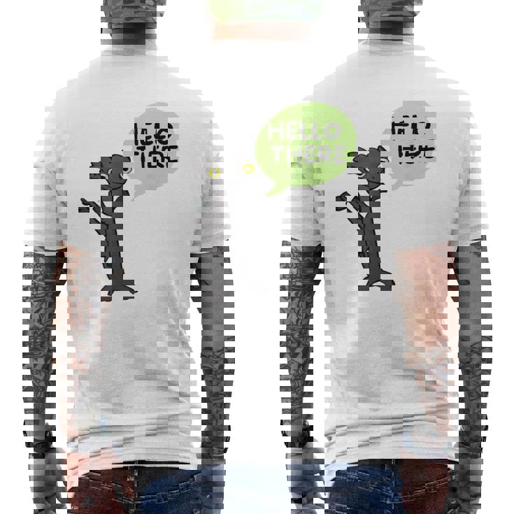 面白いドラゴンダンス ダンシングドラゴンのミーム メンズTシャツ バックプリント