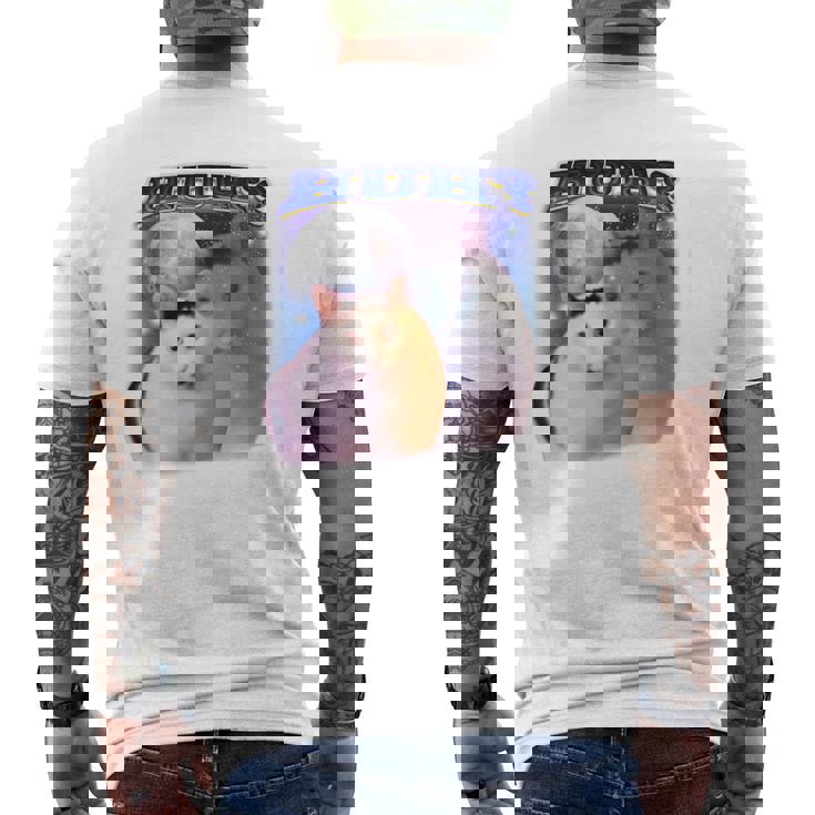 面白いミームハァキャット 長袖tシャツ メンズTシャツ バックプリント