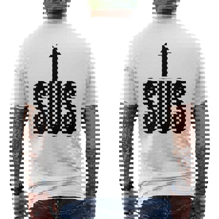 面白い不審者は面白いいたずら者は遊び心のある引用 メンズTシャツ バックプリント