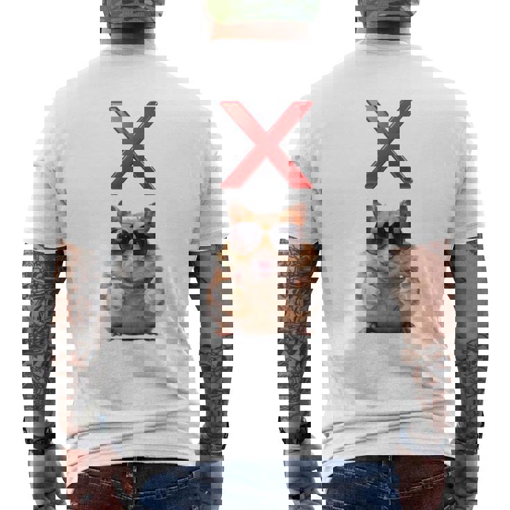 面白くて笑いたい人のためのxハムスター。 長袖tシャツ メンズTシャツ バックプリント