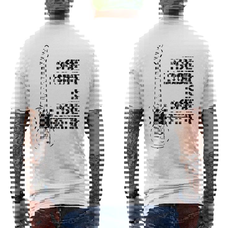 音量が大きいほど良い メンズTシャツ バックプリント