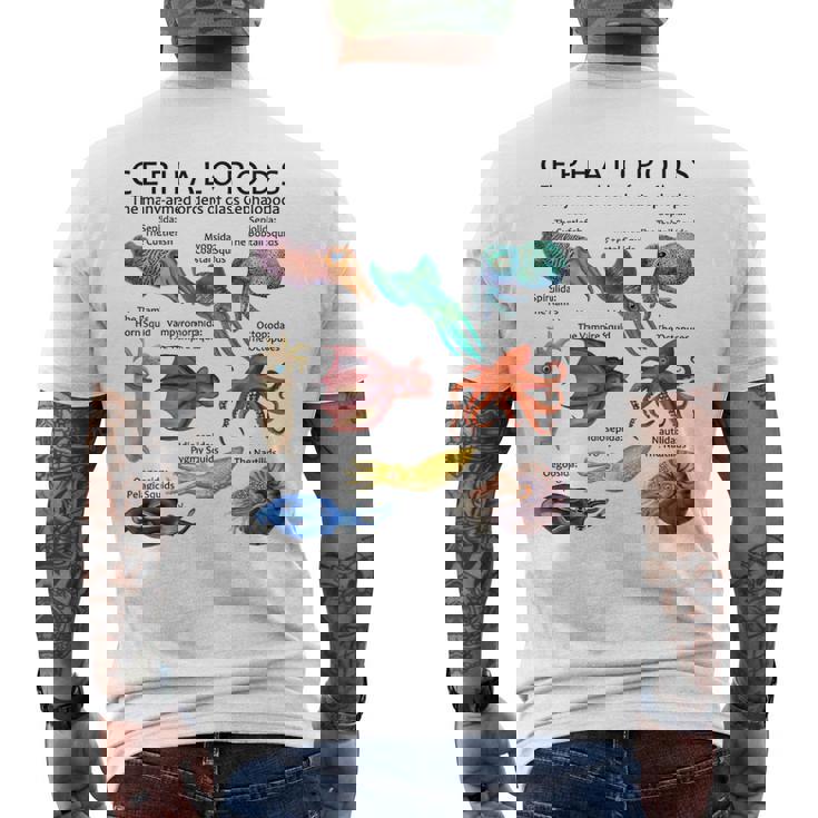 頭足類 メンズTシャツ バックプリント