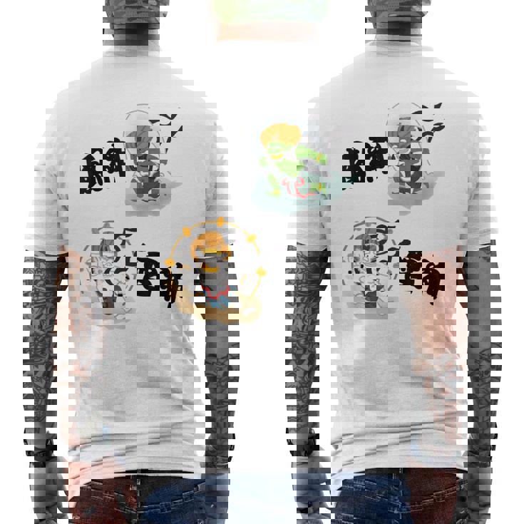 風神雷神 メンズTシャツ バックプリント