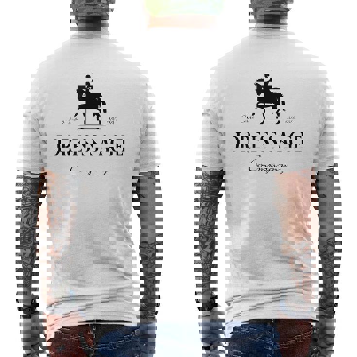 馬術馬 馬術ライダー ライダー メンズTシャツ バックプリント