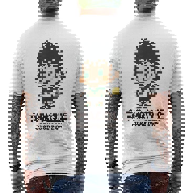 魂これ 讃岐 かわいい ドット絵 ゲーム メンズTシャツ バックプリント